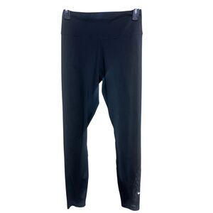 440. Nike black athletic leggings sheer design SMALL